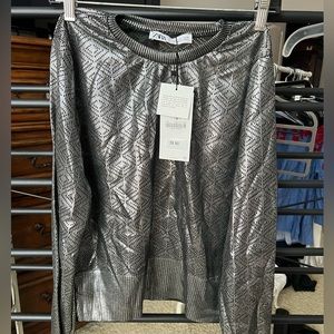 Zara foil lightweight sweater